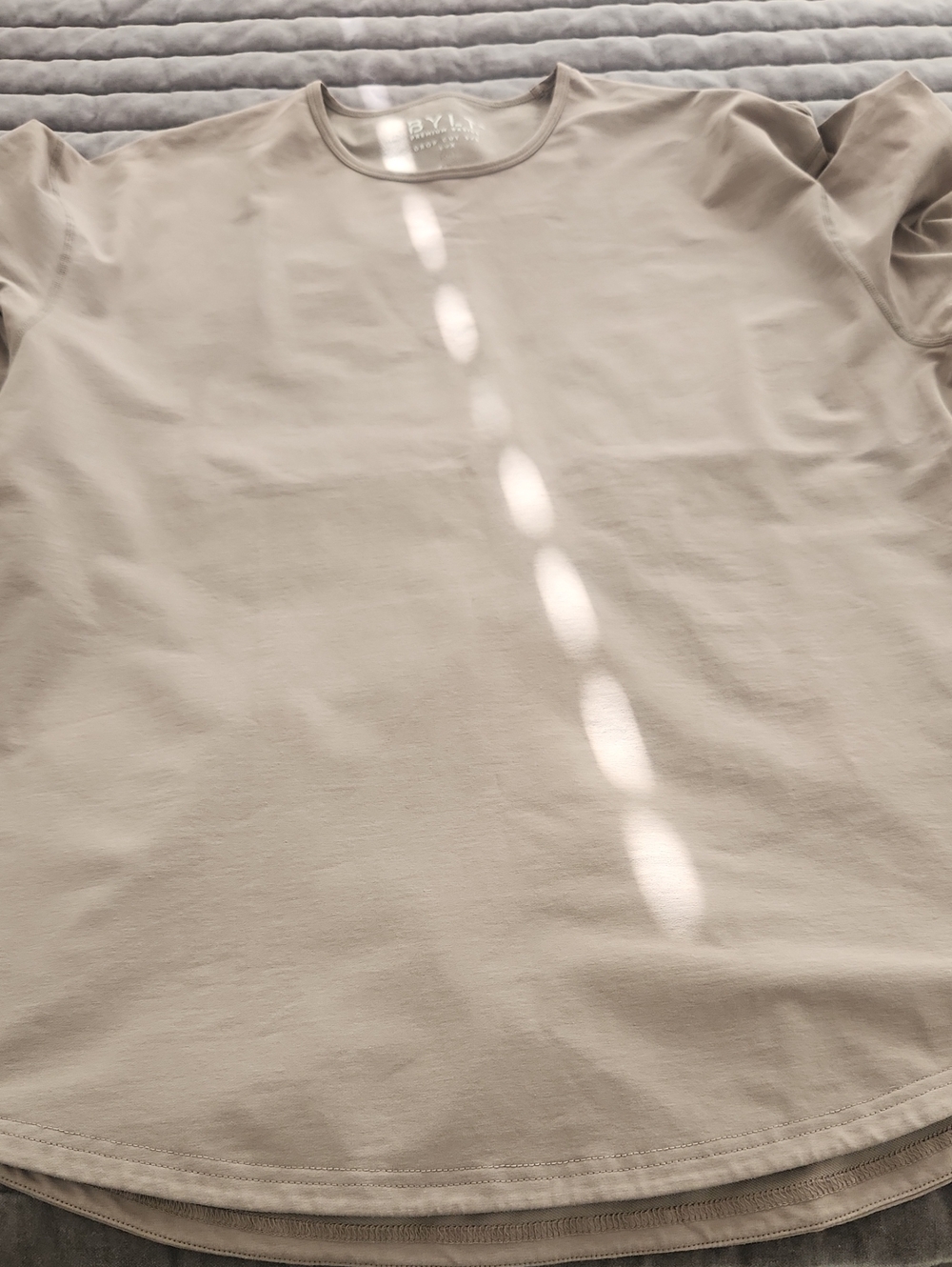 BYLT Basics Short Sleeve Crew T-Shirt in Light Taupe